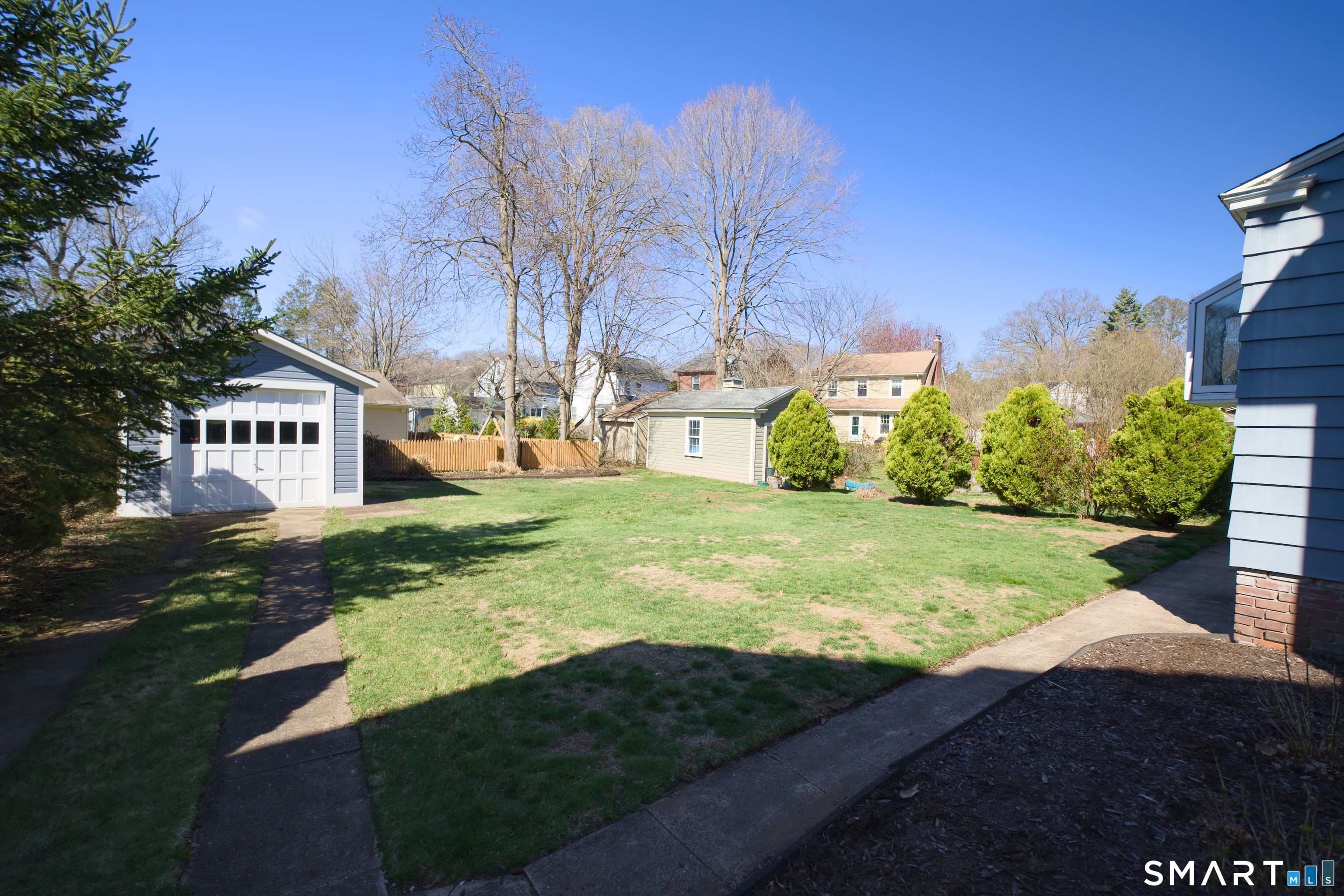 156 Mather Street Hamden, CT 06517 - Photo 5 of 31 Expansive and private backyard is a blank canvas for entertaining and fun. Plenty of room to create gardens, patios and your own oasis.