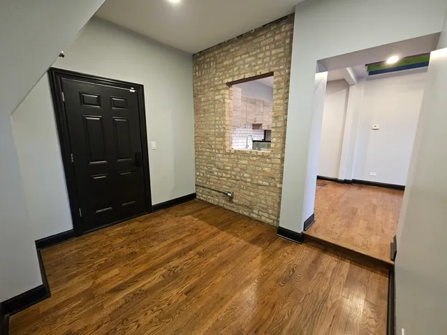 workspace with wooden floor