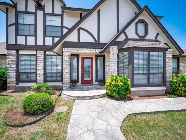 a front view of a house