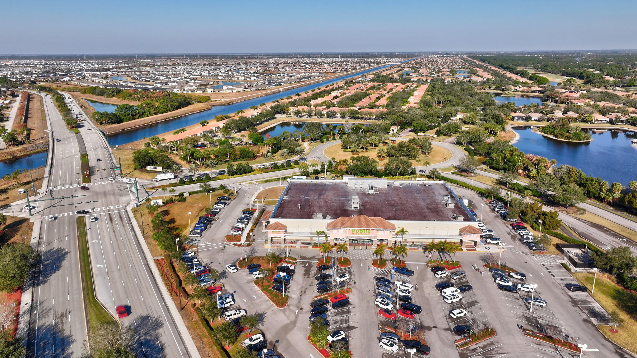 10897 Pacini Way Port St. Lucie, FL 34987 - Photo 34 of 35 an aerial view of residential houses with outdoor space