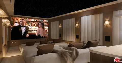 a living room with furniture flat screen tv and a large window