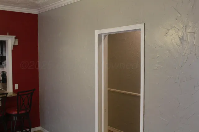 a view of an empty room