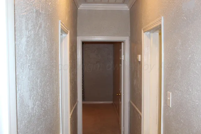 a close view of wooden closet