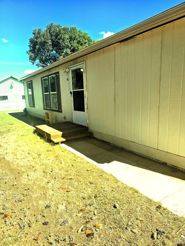 a backyard of a house