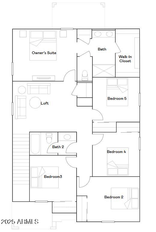 9646 West Verde Lane Phoenix, AZ 85392 - Photo 24 of 24 Floor 2 Floorplan