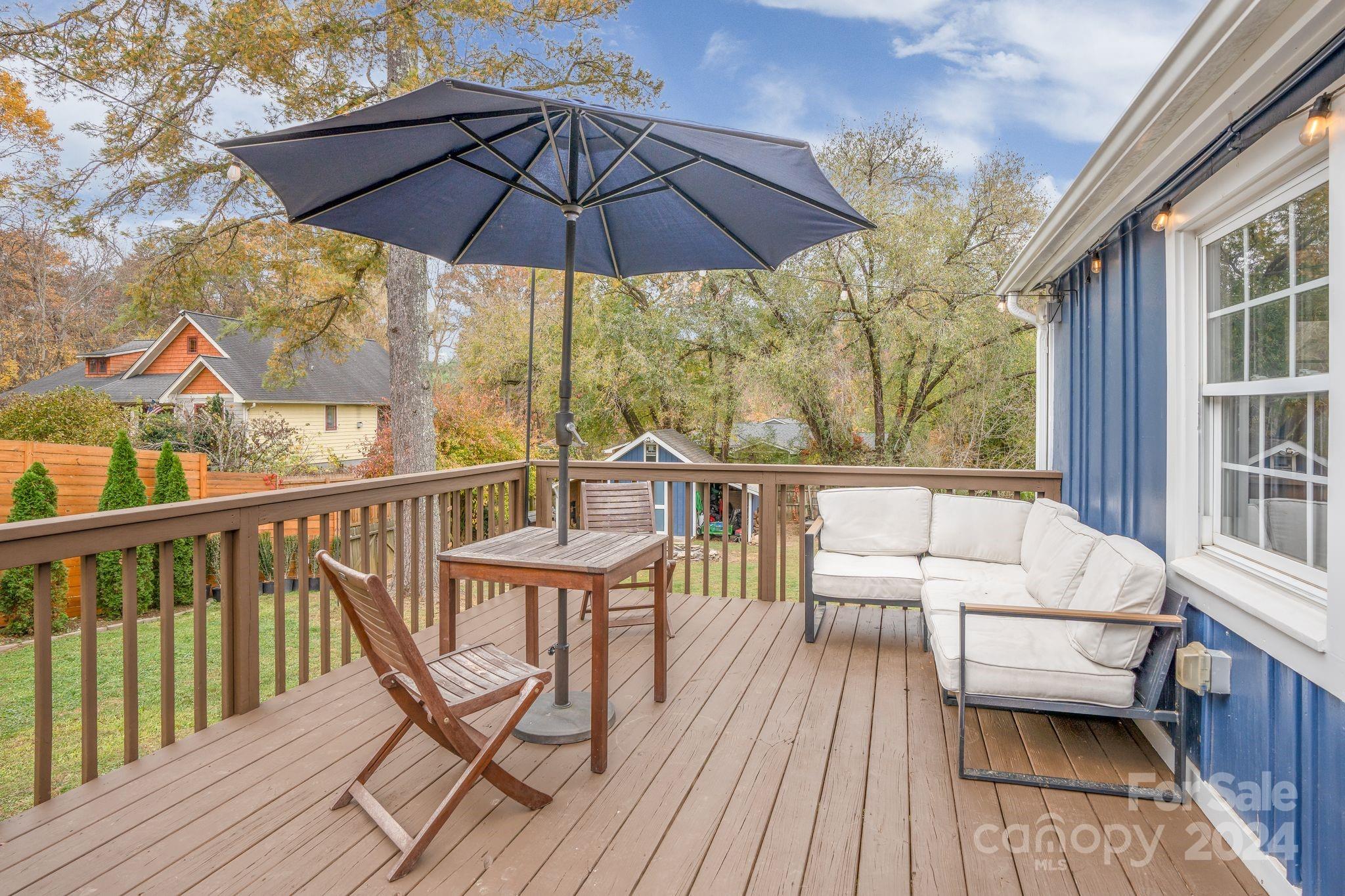 307 Tabernacle Road Black Mountain, NC 28711 - Photo 19 of 27 a view of a two chairs on the deck