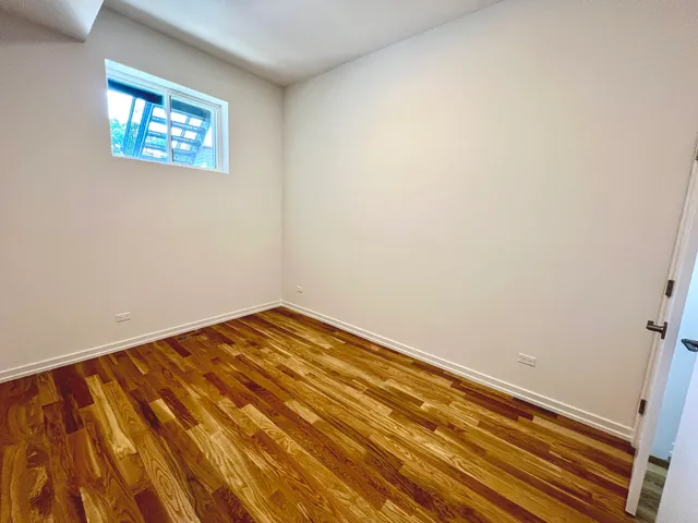 a view of a room with an empty space