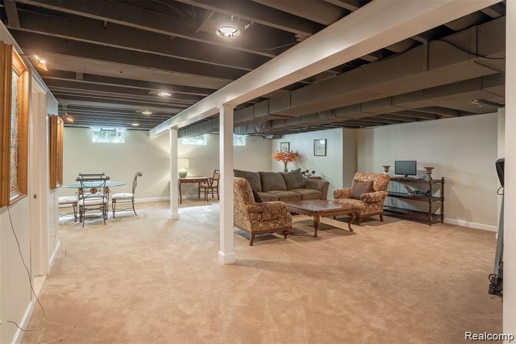 566 Lahser Road Bloomfield Hills, MI 48301 - Photo 29 of 29 FINSIHED LOWER LEVEL WITH BATH