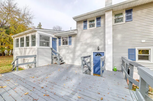 a view of a house with a patio