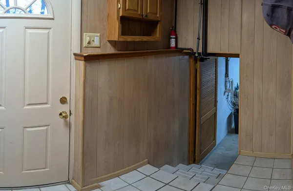 a view of a storage and utility room
