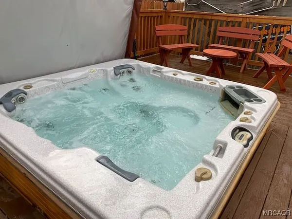 a view of outdoor sitting area with furniture