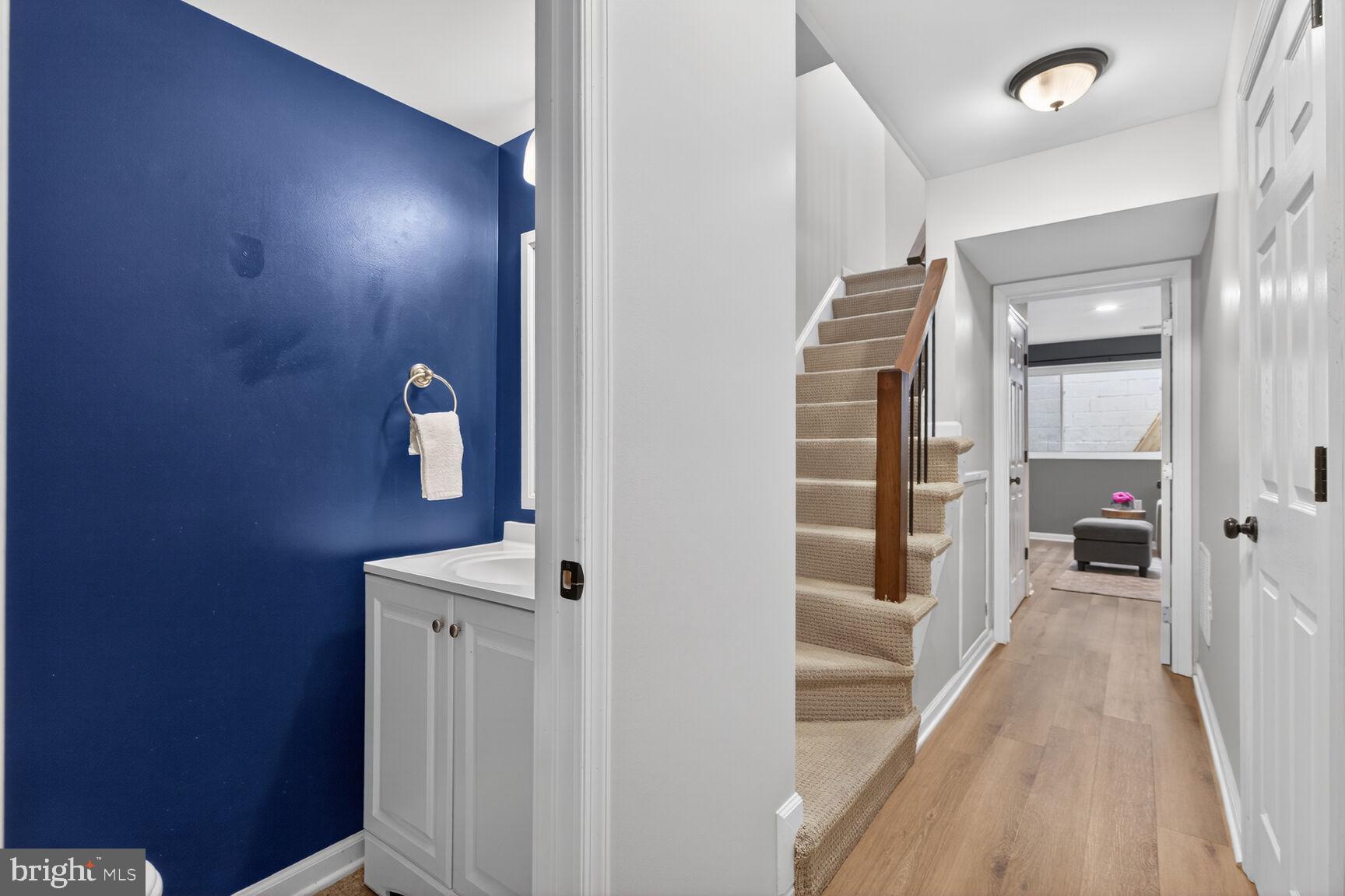 7207 Evanston Road Springfield, VA 22150 - Photo 94 of 118 Brightly Lit Hallway in the Basement!