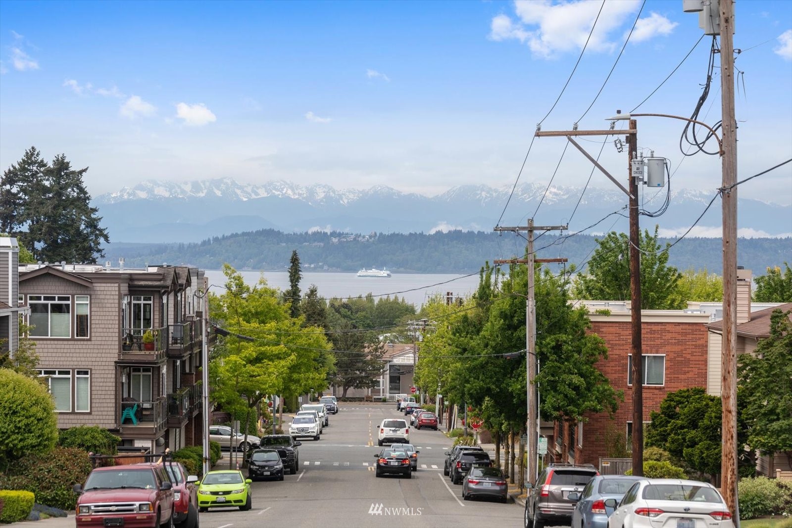 a car parked on the side of a street