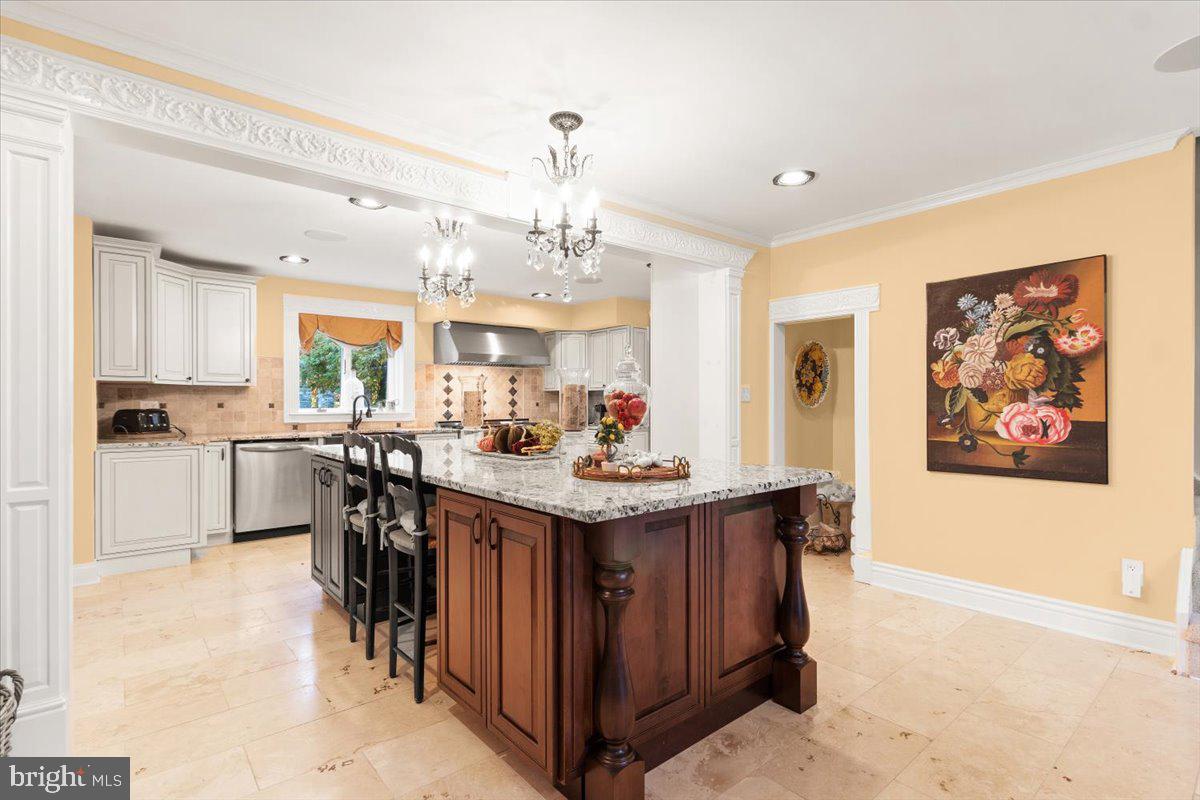 1214 Valley Road Villanova, PA 19085 - Photo 22 of 46 a view of a kitchen and dining table