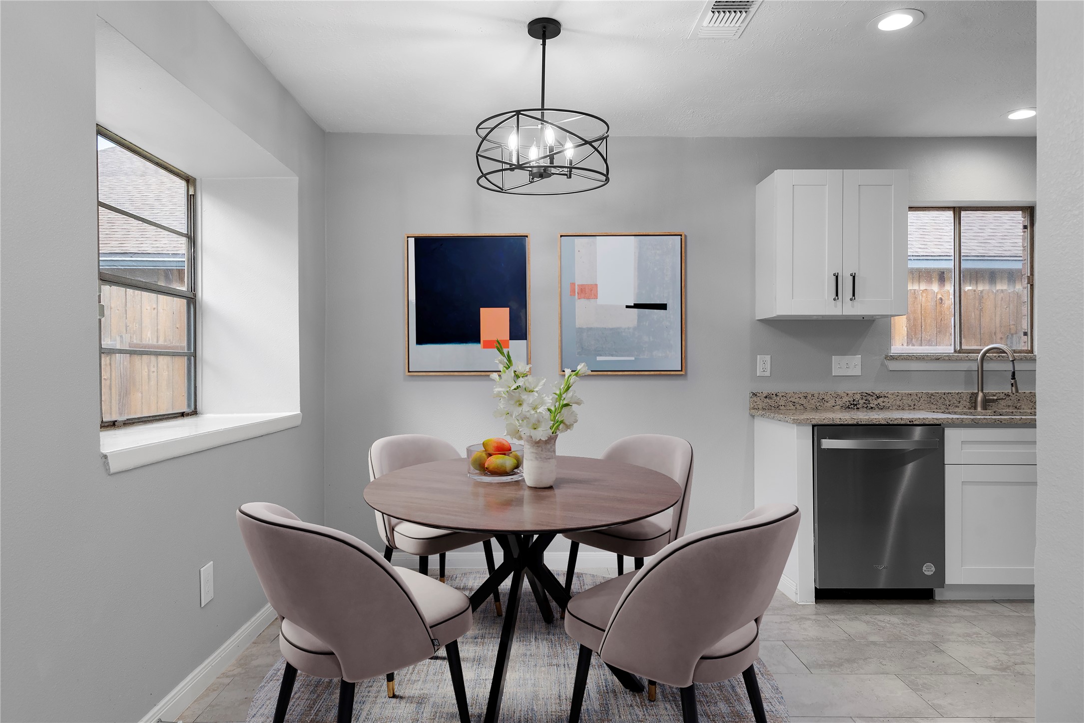 4919 Tealgate Drive Spring, TX 77373 - Photo 15 of 38 a view of a dining room with furniture window and wooden floor