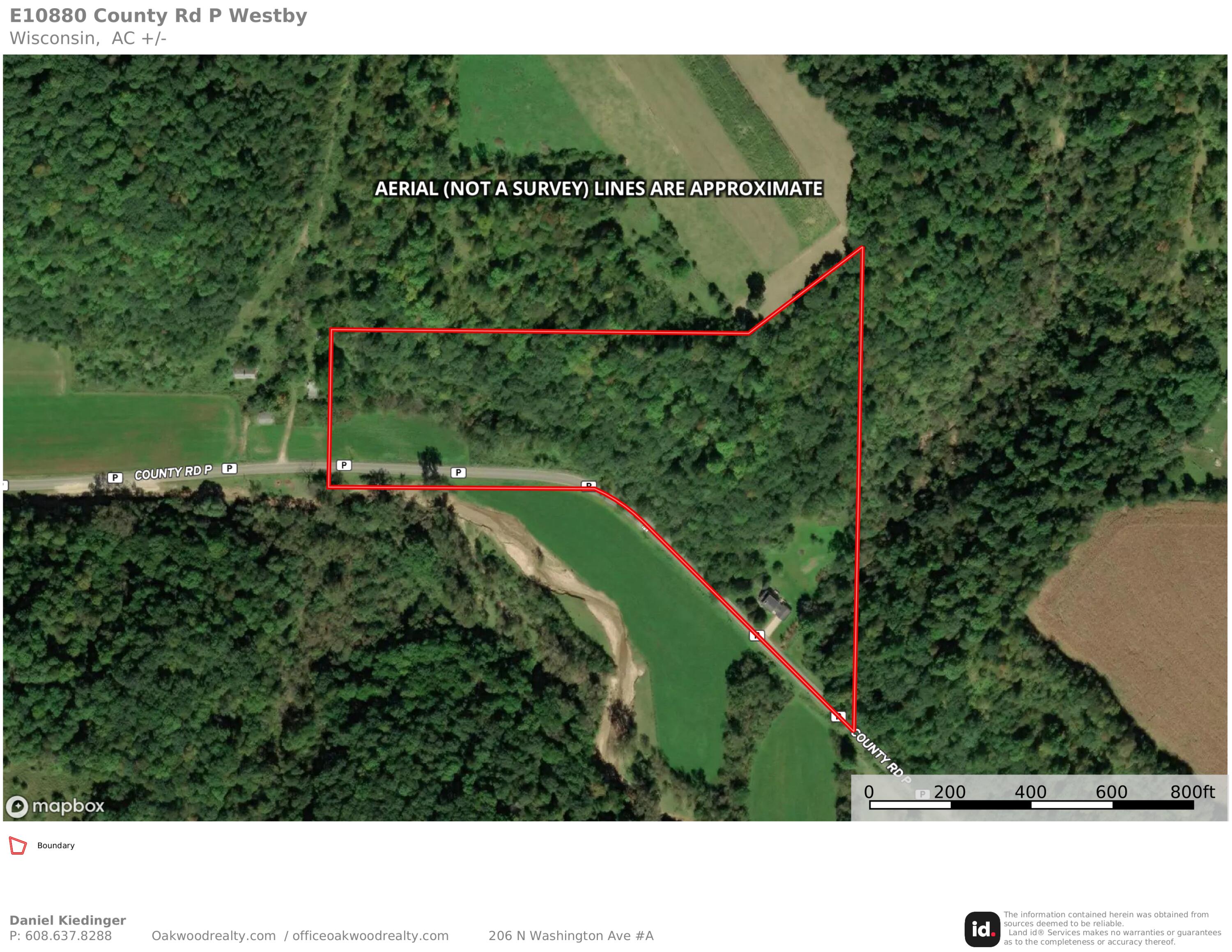 E10880 County Road P Clinton, WI 54667 - Photo 5 of 63 Aerial (Not A Survey) Lines Are Approxim