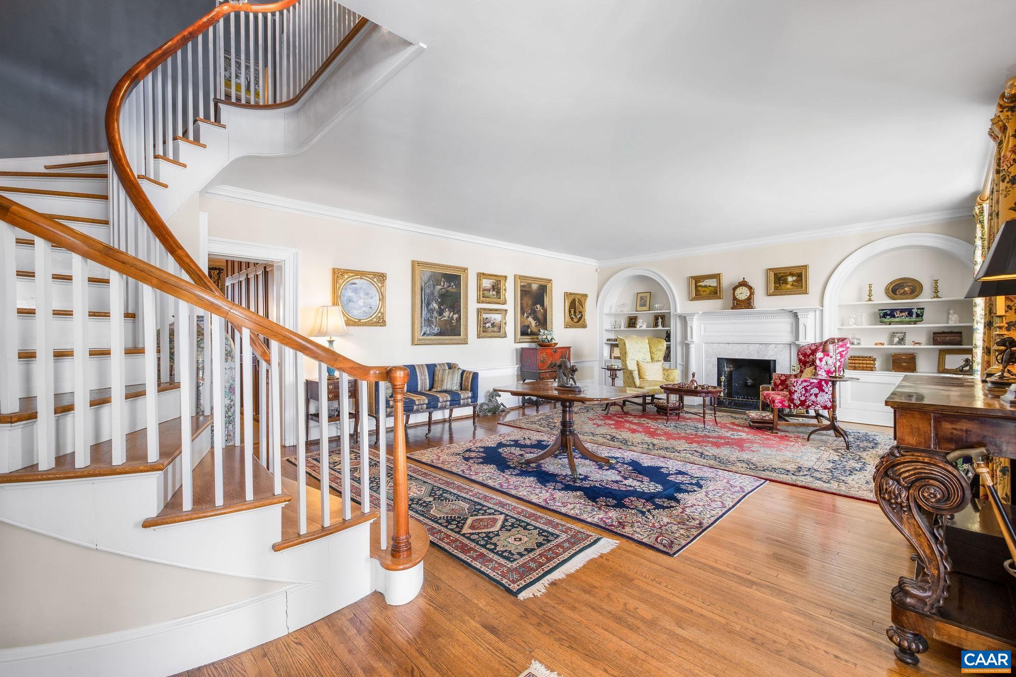 2328 Liberty Corner Road Esmont, VA 22937 - Photo 9 of 75 a living room with fireplace furniture and a wooden floor