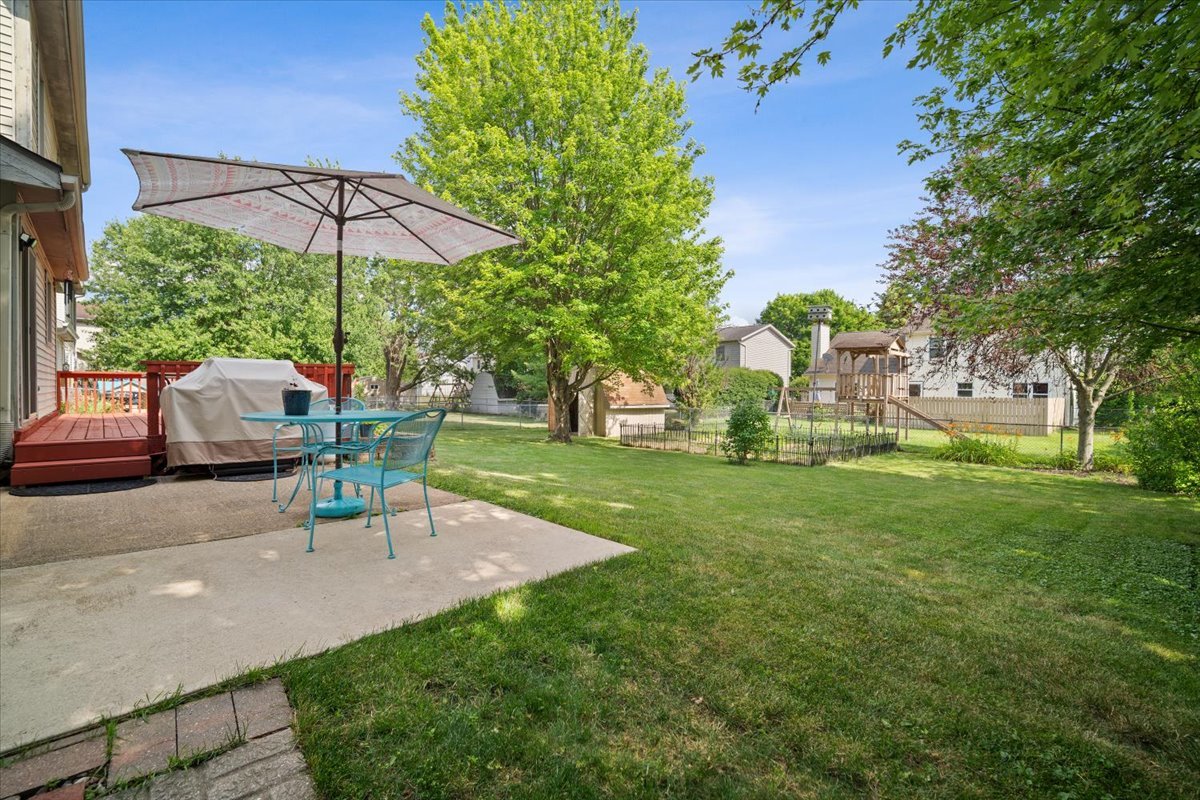 400 Park Pl Drive Normal, IL 61761 - Photo 30 of 33 a view of outdoor space yard deck patio and outdoor kitchen