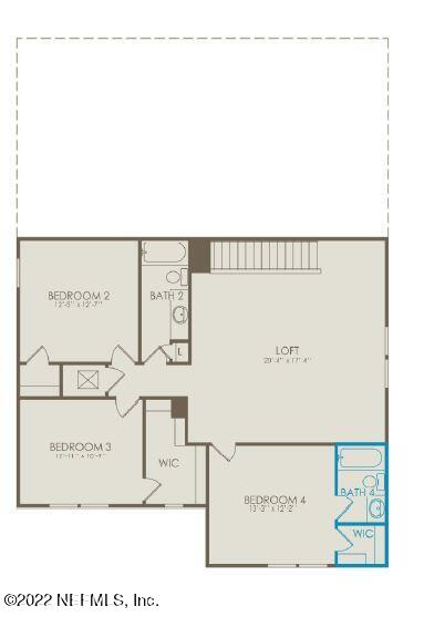 368 Red Barn Road St. Augustine, FL 32092 - Photo 21 of 22 Whitestone Floorplan 2nd Floor