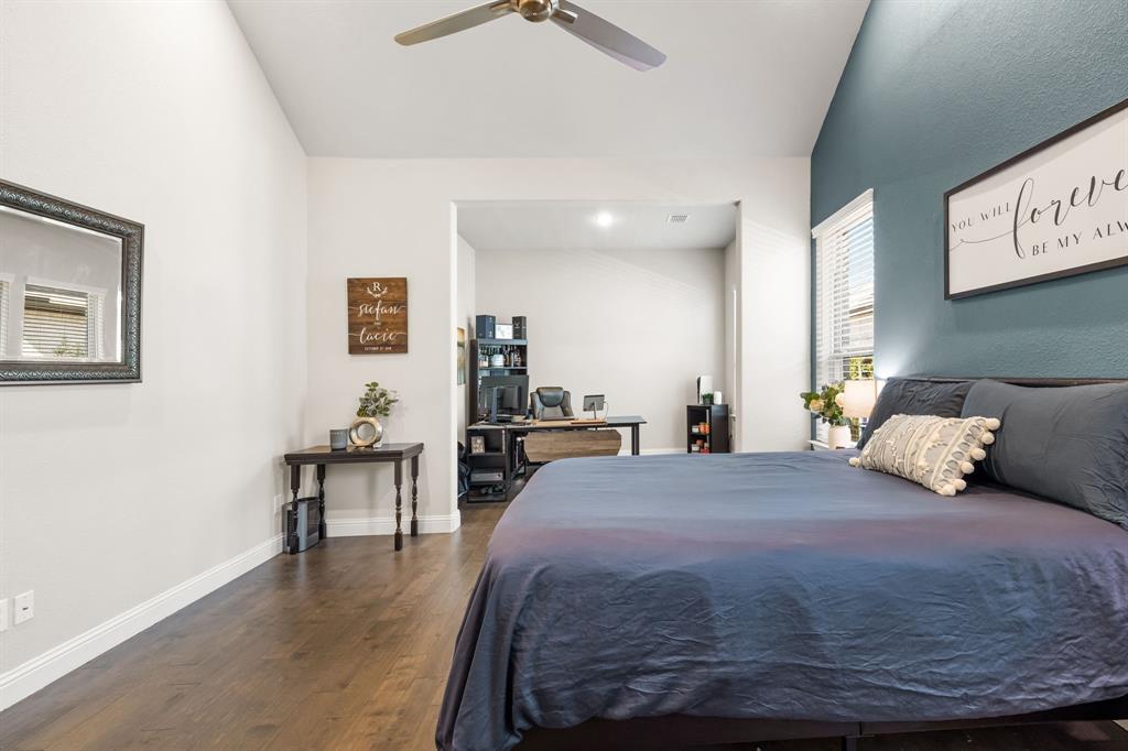 2270 English Ivy Road Frisco, TX 75033 - Photo 16 of 39 a bedroom with a bed and a table