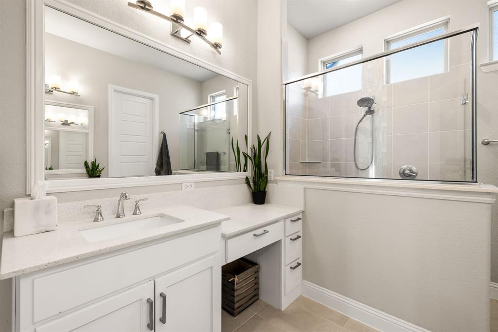 2270 English Ivy Road Frisco, TX 75033 - Photo 19 of 39 a bathroom with a sink and a mirror