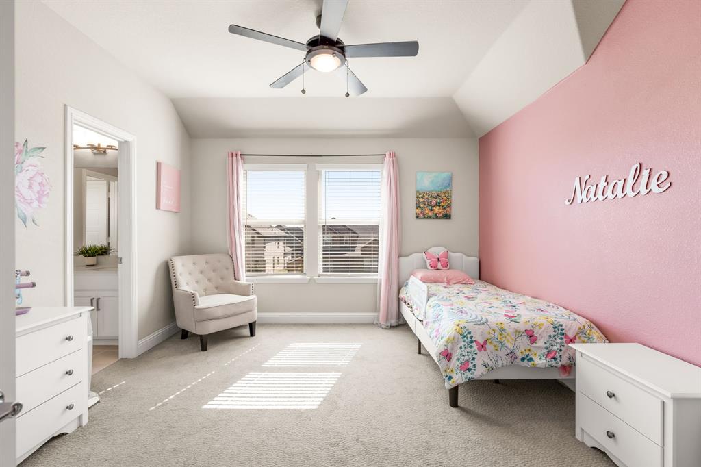 2270 English Ivy Road Frisco, TX 75033 - Photo 23 of 39 a bedroom with a bed and a couch