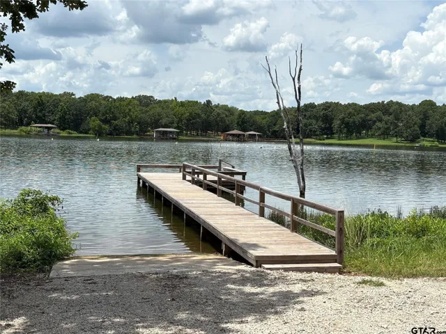 a view of lake with mountain