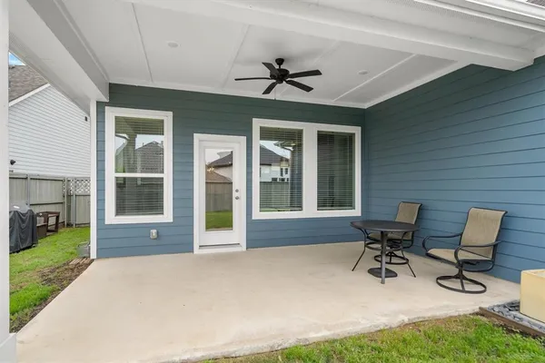 a house view with a garden space