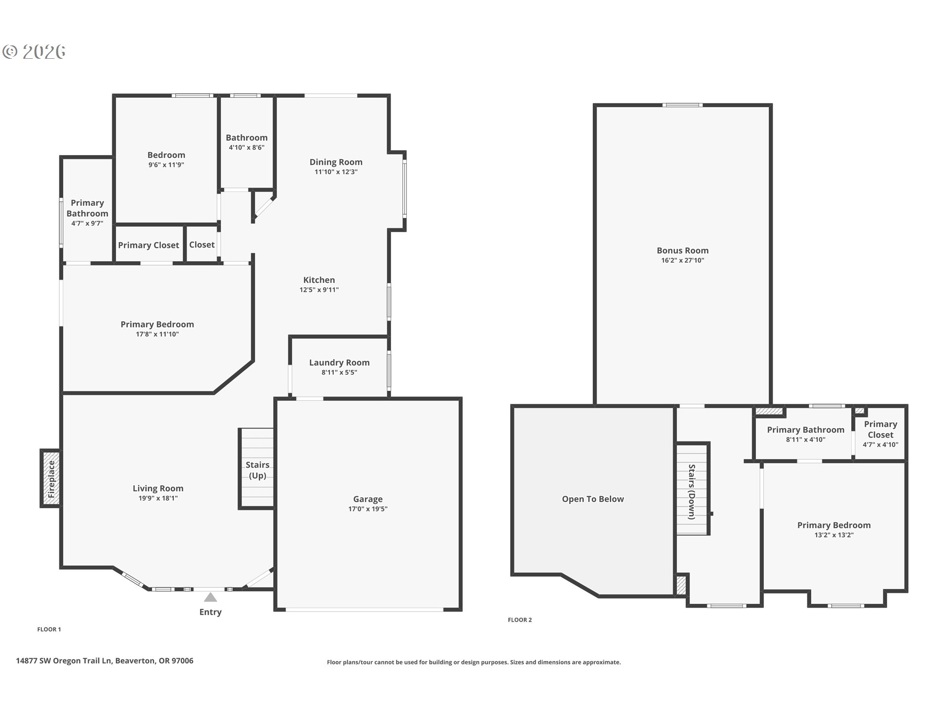 14877 Southwest Oregon Trail Lane Beaverton, OR 97006 - Photo 41 of 41 a picture of a floor plan