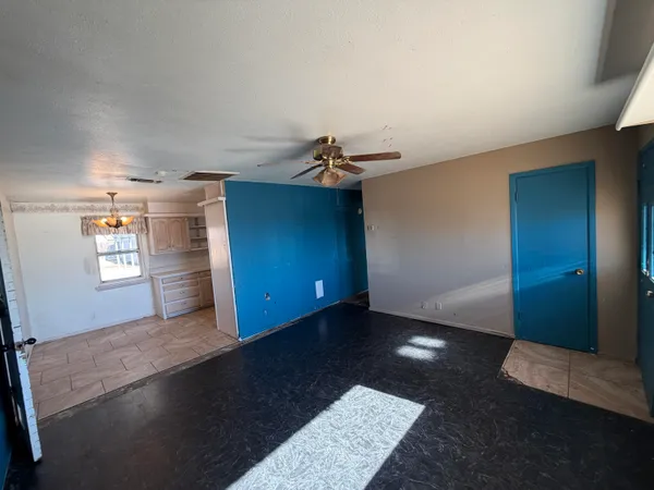 a view of a livingroom with a staircase