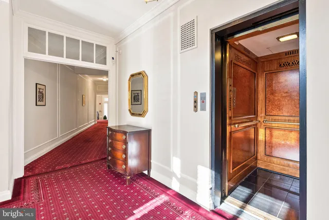 a view of an entryway door