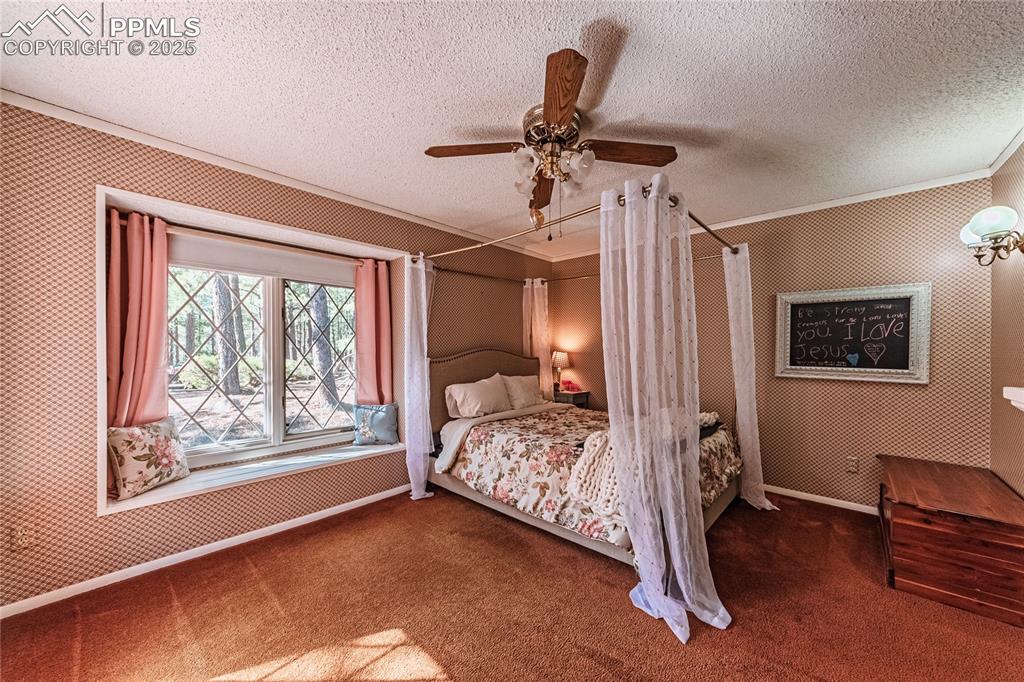 7190 Burgess Road Colorado Springs, CO 80908 - Photo 48 of 50 a bedroom with a bed and a window