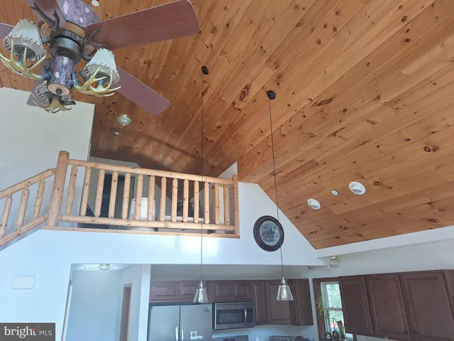 a view of a fireplace