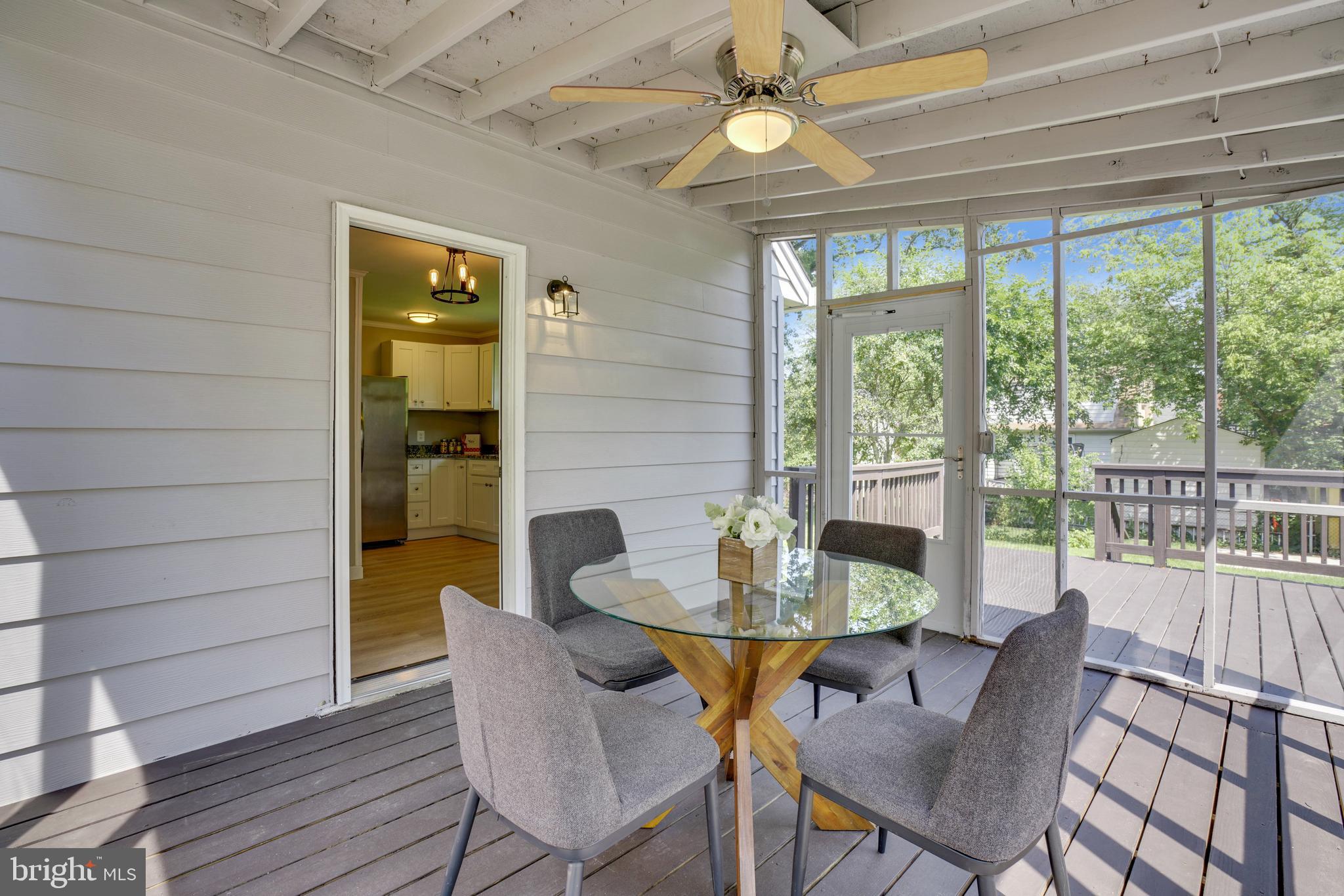 905 Kerwin Road Silver Spring, MD 20901 - Photo 26 of 47 Easy screened porch access from kitchen and deck