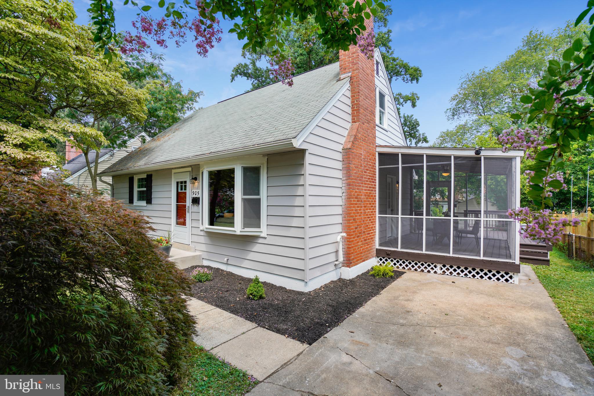 905 Kerwin Road Silver Spring, MD 20901 - Photo 31 of 47 Driveway and screened porch views from front right