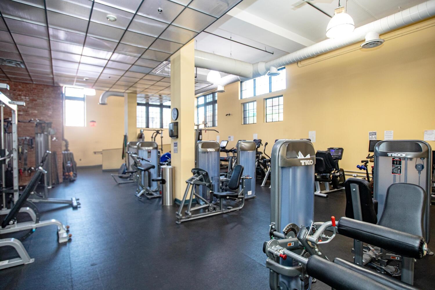 341 Monmouth Street, Unit 203D Jersey City, NJ 07302 - Photo 17 of 23 a view of a room with gym equipment