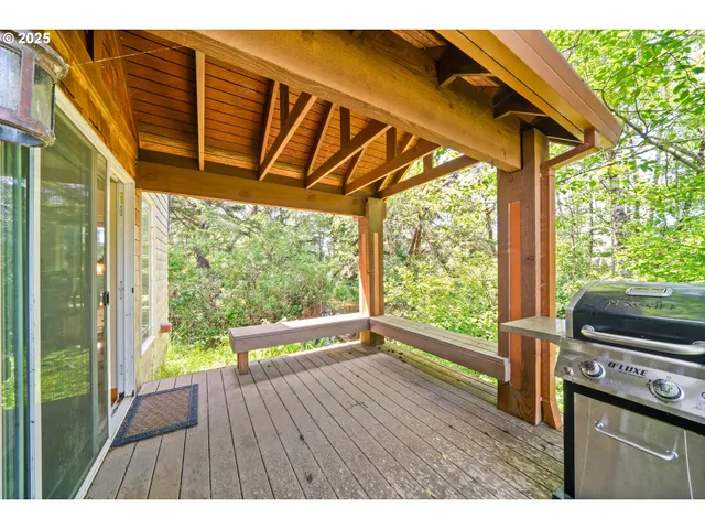 a view of outdoor space with seating