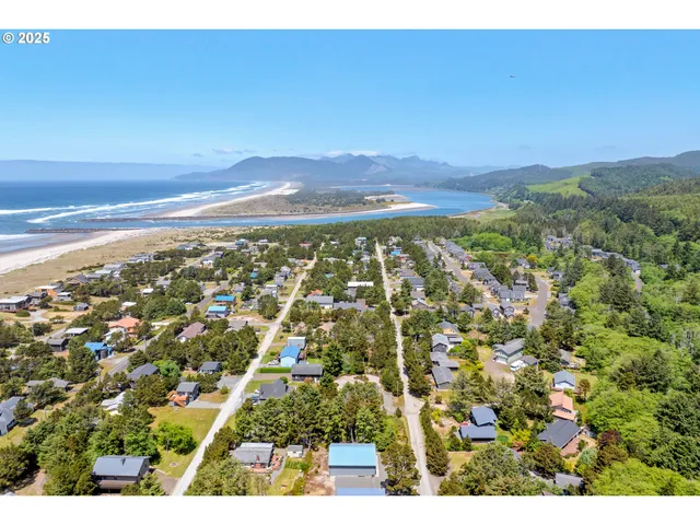 a view of city with ocean