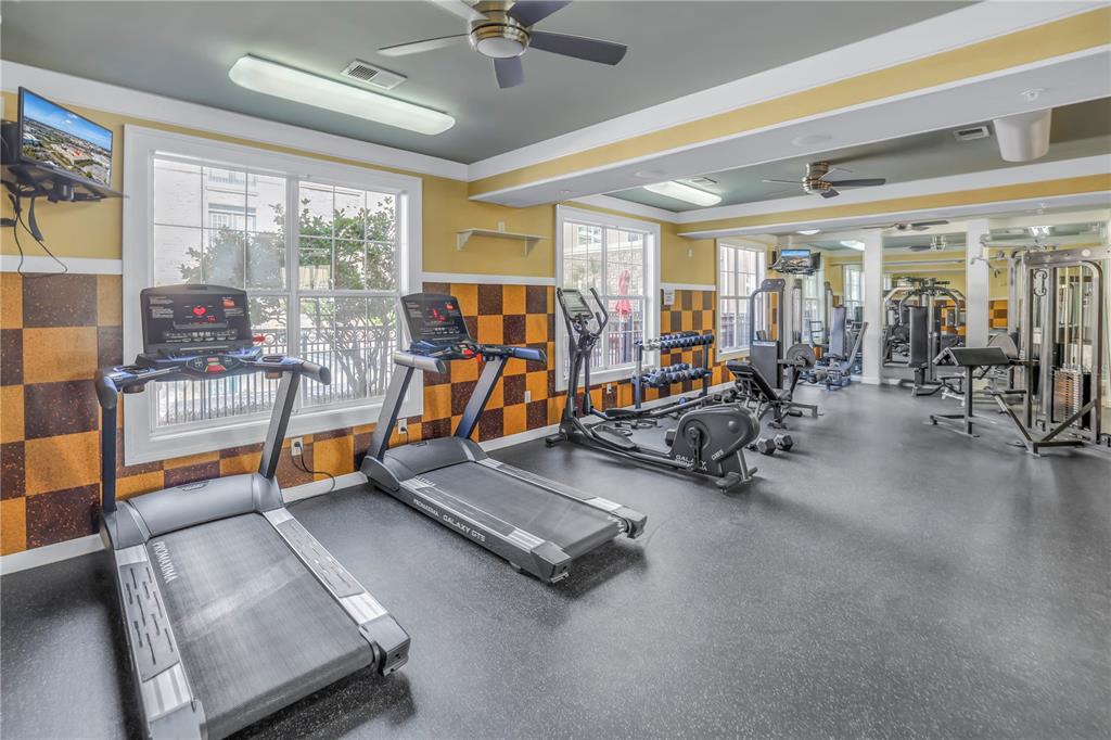 4221 West Spruce Street, Unit 1325 Tampa, FL 33607 - Photo 25 of 35 a view of a room with gym equipment