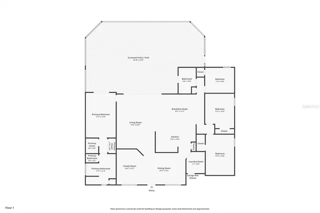 a view of a yard with palm tree