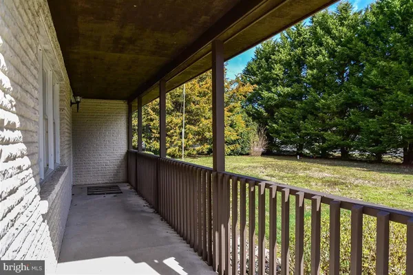 a view of a porch