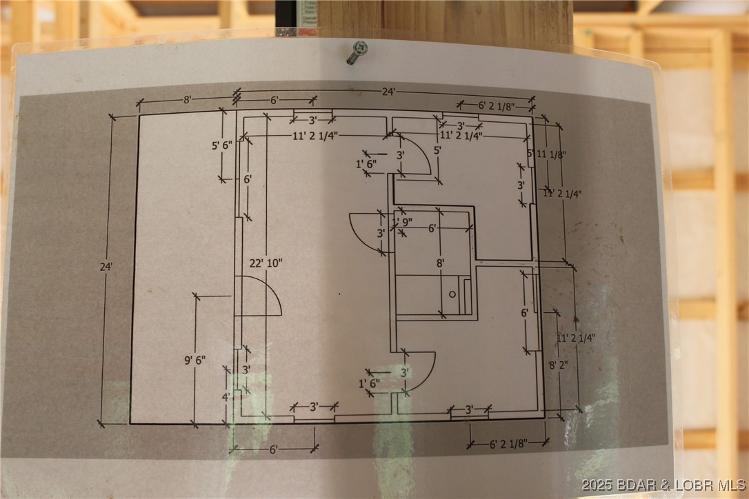 28511 Cody Road Stover, MO 65078 - Photo 26 of 26 Current floor plan showing 2 bedrooms and one bath