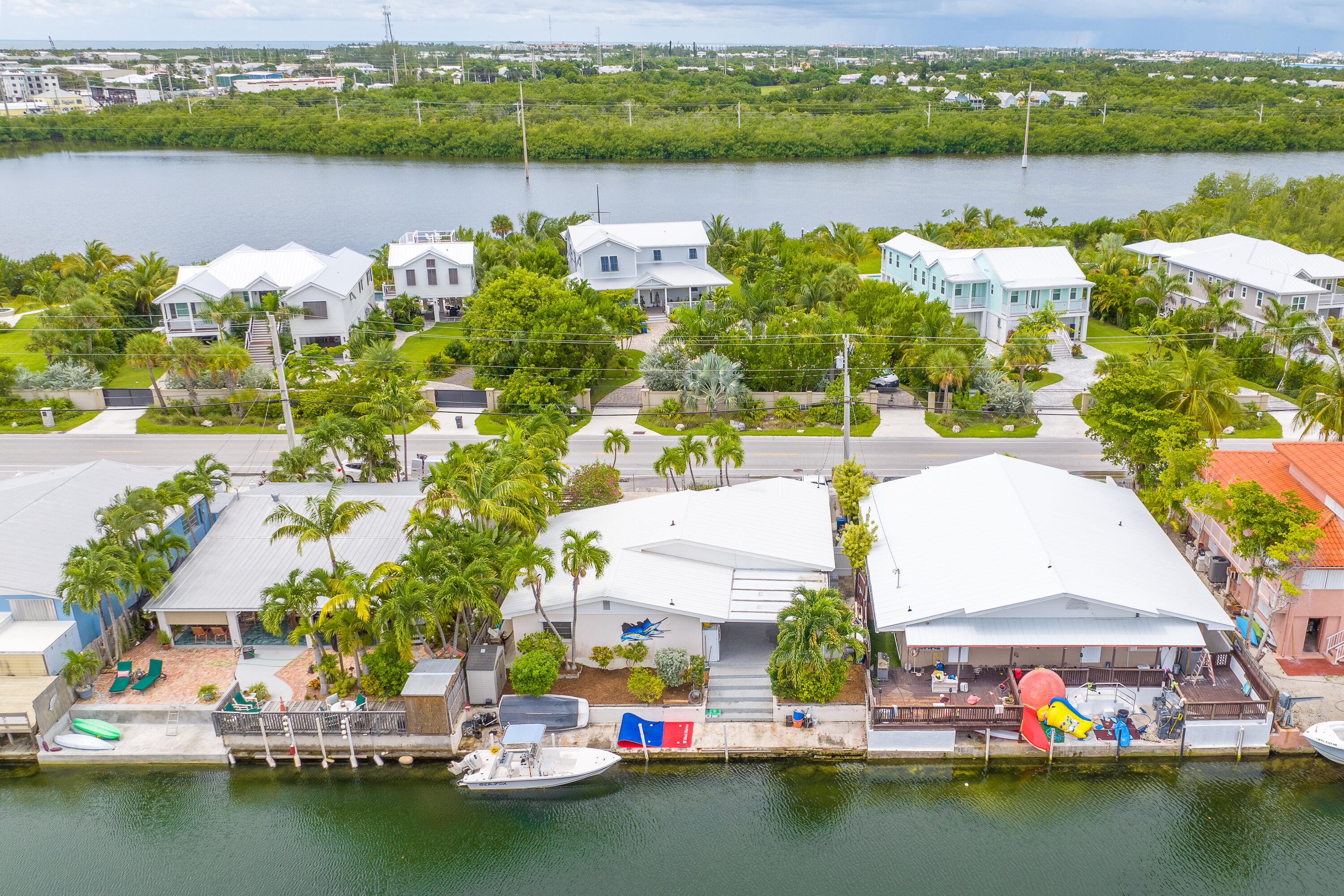 34 Key Haven Road Key West, FL 33040 - Photo 39 of 45 an aerial view of residential houses with outdoor space and lake view