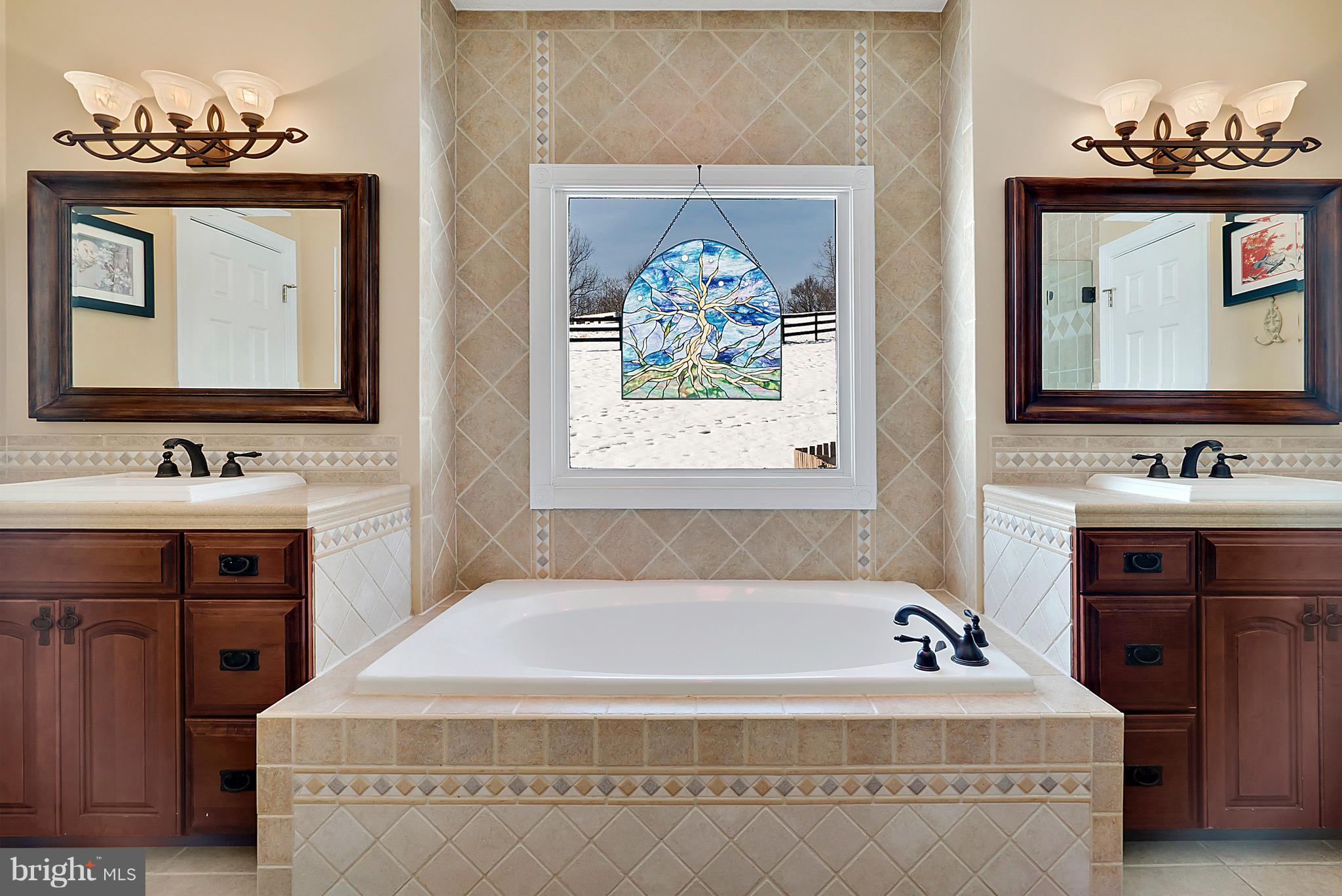 15325 Old Barn Road Rixeyville, VA 22737 - Photo 32 of 58 Master Bath Tub & Double Vanities