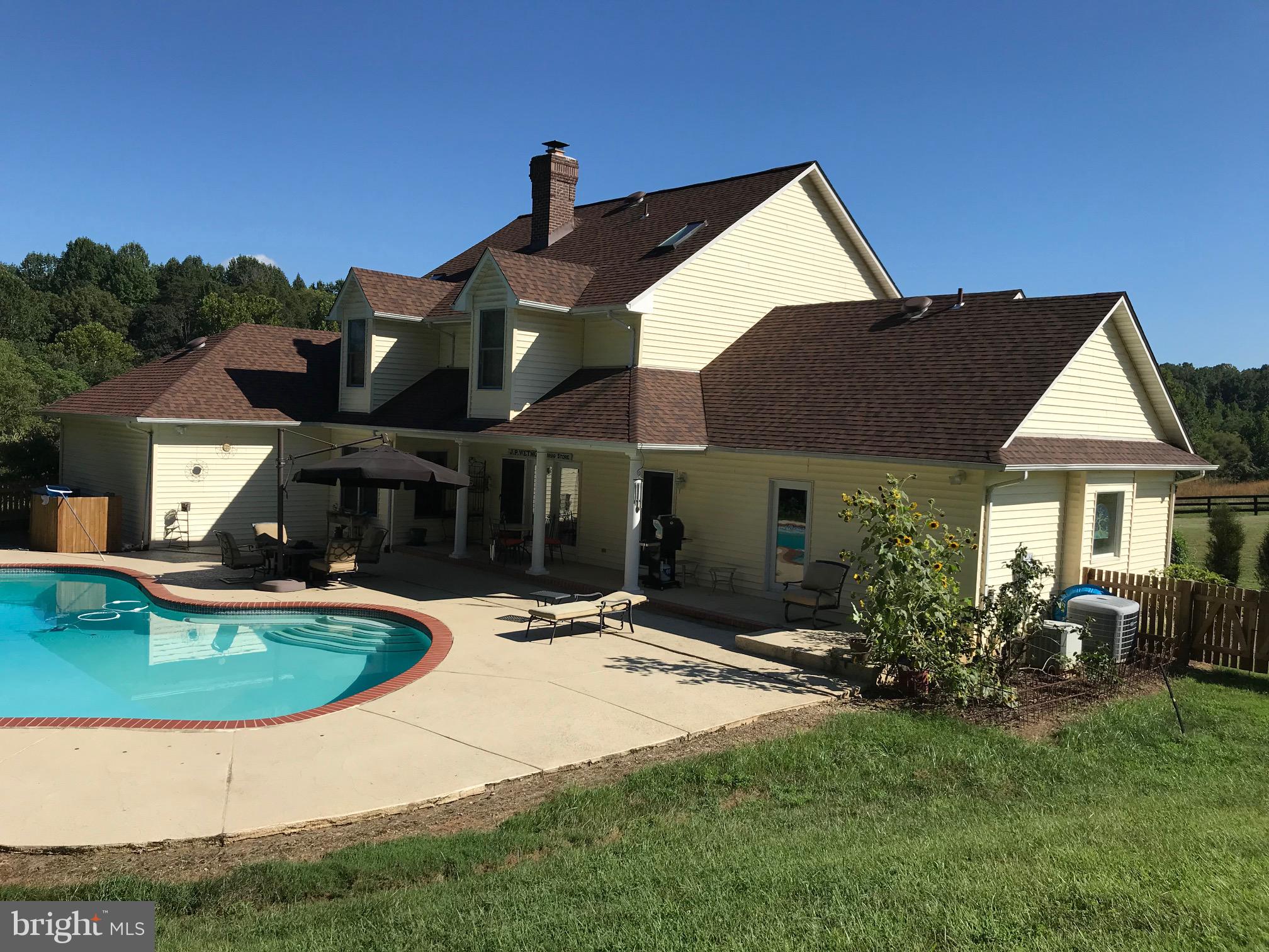 15325 Old Barn Road Rixeyville, VA 22737 - Photo 8 of 58 newly sealed pool deck