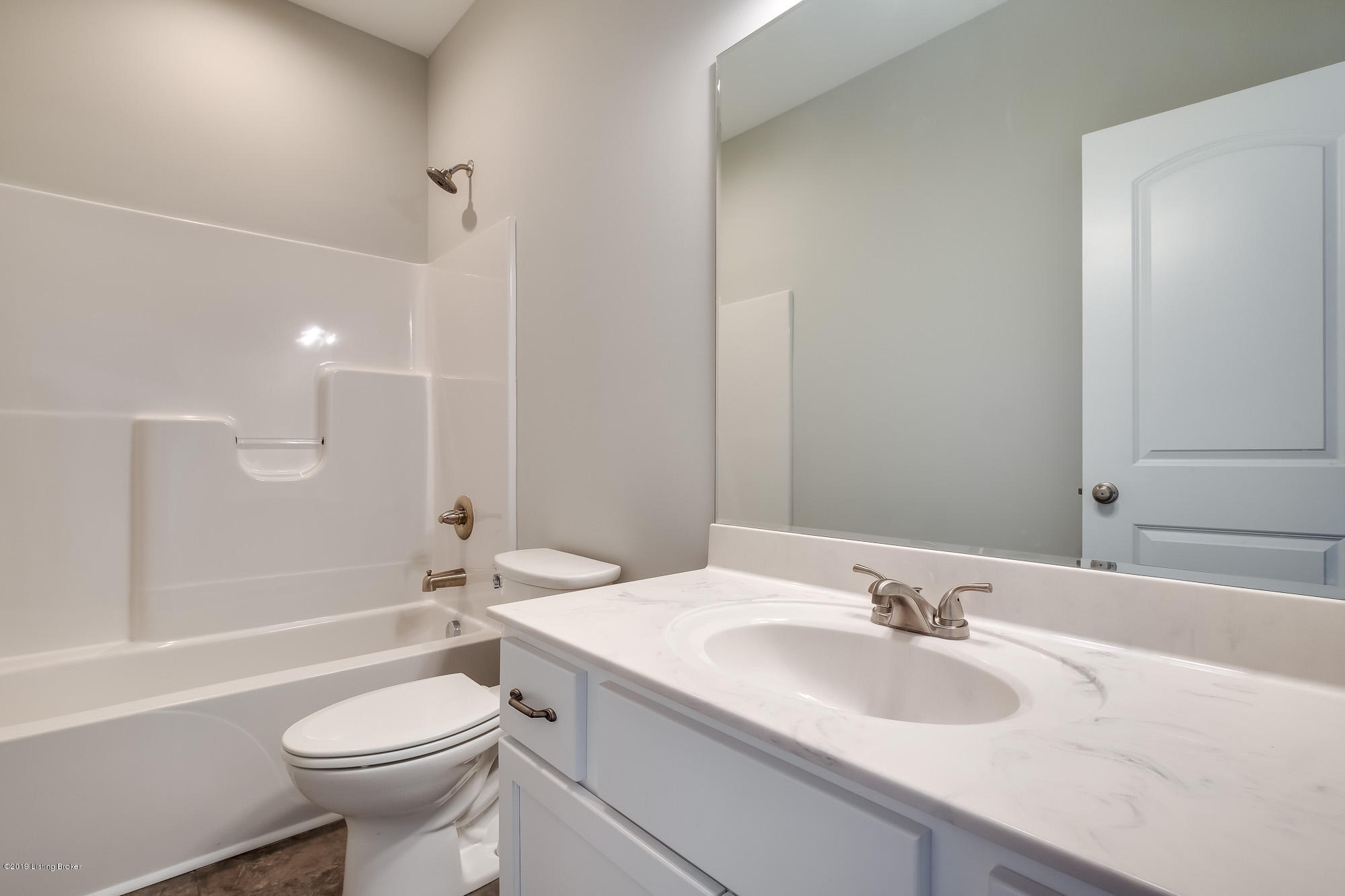 328 Cedar Run Road Pendleton, KY 40055 - Photo 25 of 39 This full bathroom is shared. It offers white cabinets and neutral walls and can be accessed from the hallway.