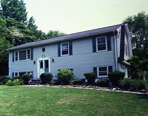 a house view with a garden space