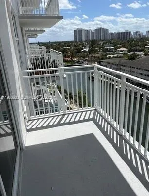 a view of a balcony