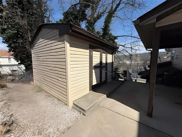 a view of a porch