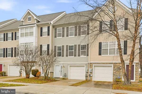 a front view of a residential houses